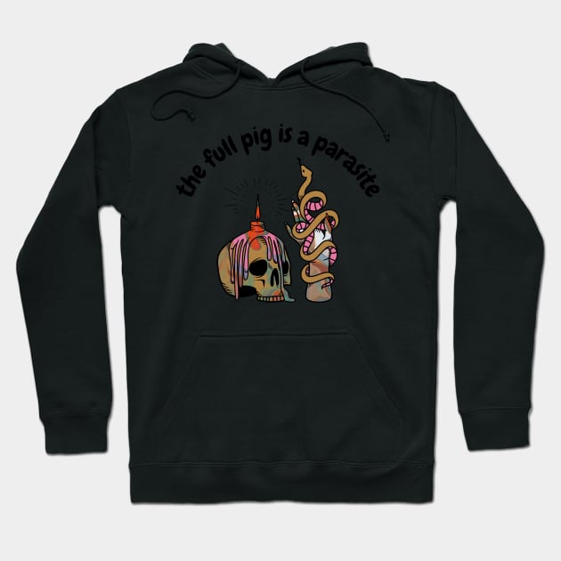 PIG PARASITE - Weird Bad Translation Error Hoodie by raspberry-tea